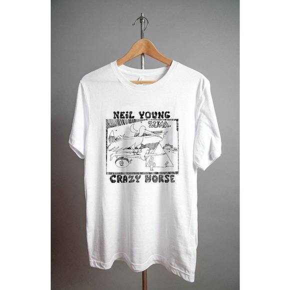Neil Young Crazy Horse Zuma Retro Design T-Shirt - Picture 1 of 4